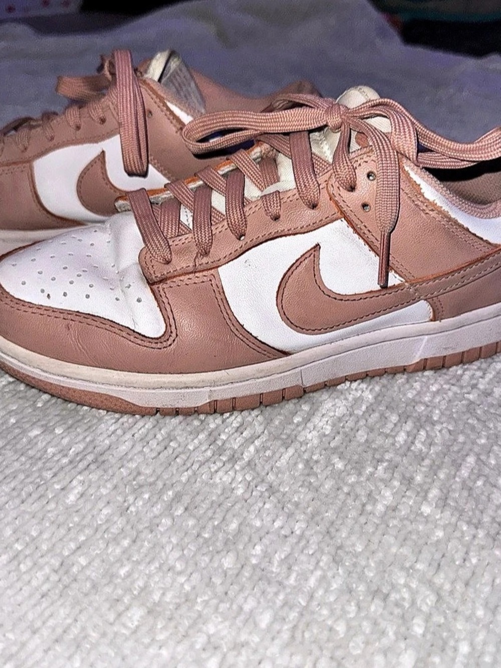 Women’s Nike Dunk Low Pink & White 7